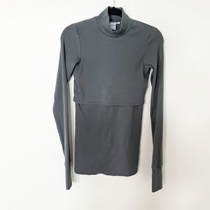 Not For Sale | Prairie Underground ribbed mock neck layered top size small